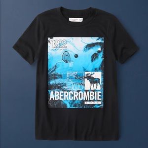 Abercrombie Kids print logo tee - New with tags